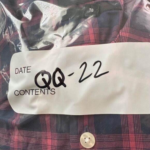 Bonobos Slim Fit Check Button-Up Performance Sport Shirt XL Slim Fit Red/Navy - Picture 12 of 12